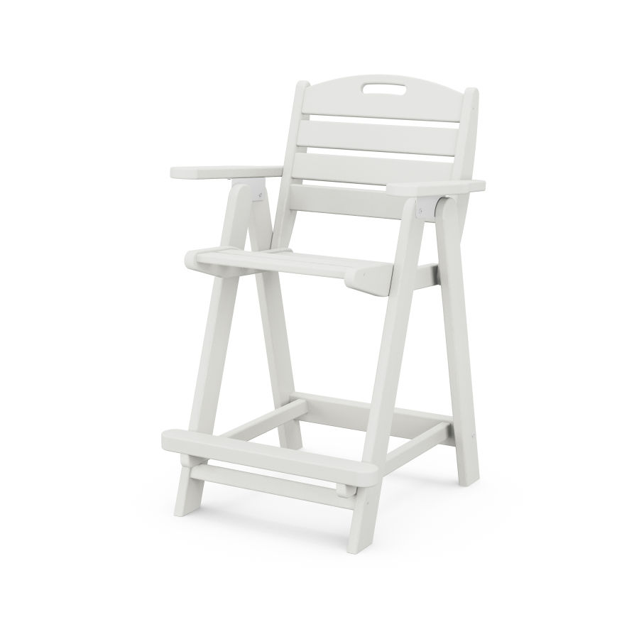 POLYWOOD Nautical Counter Chair in Vintage White