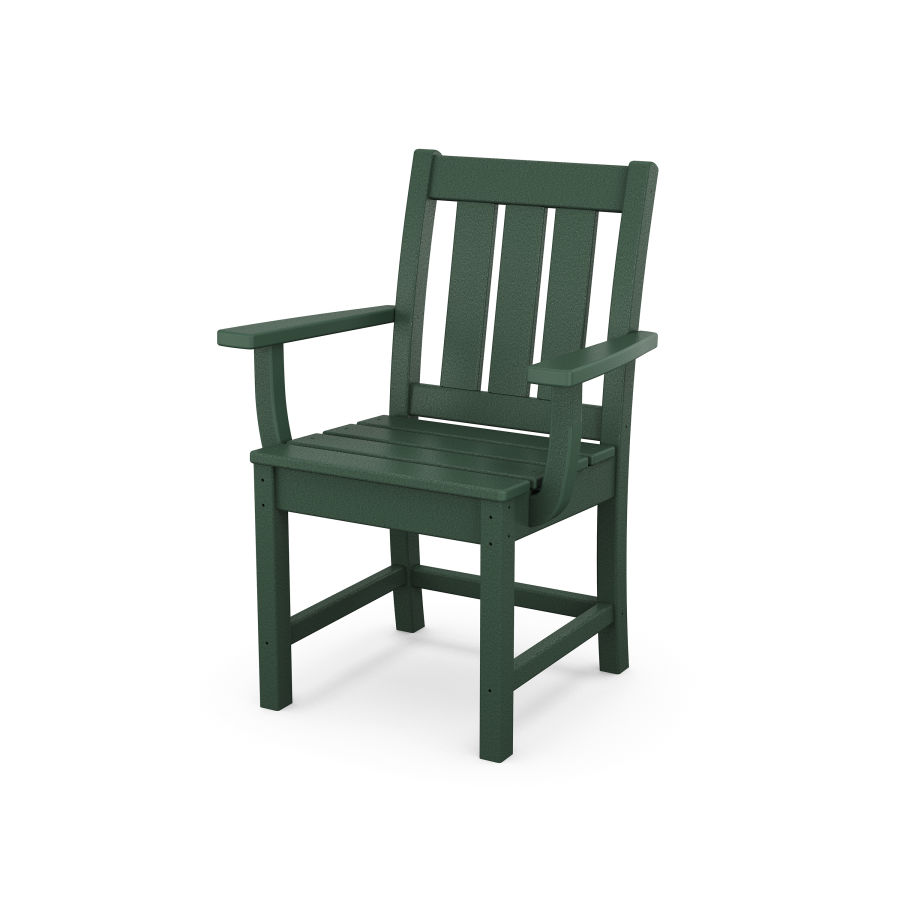 POLYWOOD Oxford Dining Arm Chair in Green