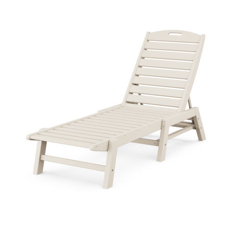 POLYWOOD Nautical Chaise in Sand