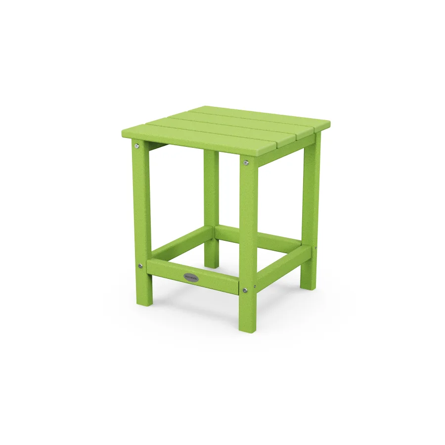 POLYWOOD Long Island 18" Side Table in Lime