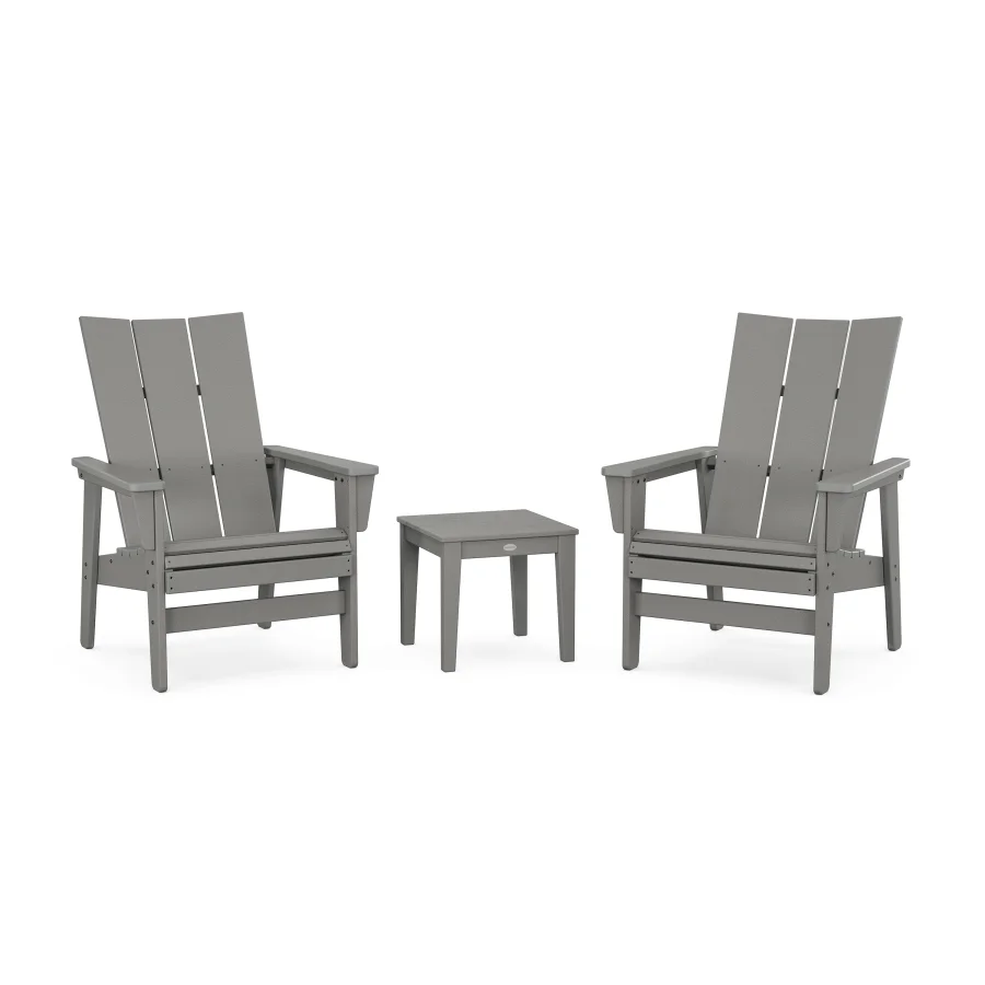 POLYWOOD 3-Piece Modern Grand Upright Adirondack Set