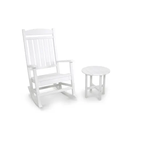 POLYWOOD Classics 2-Piece Rocker Set in White