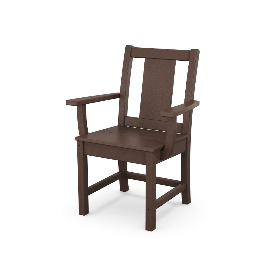 POLYWOOD Prairie Dining Arm Chair in Mahogany