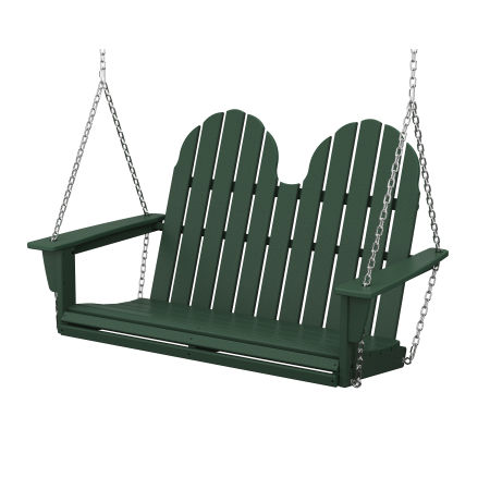 POLYWOOD Vineyard Adirondack 48" Swing in Green