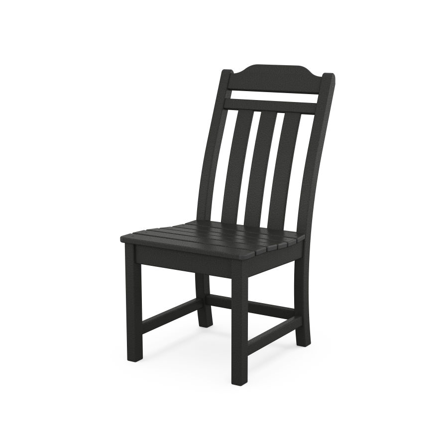 POLYWOOD Country Living Dining Side Chair in Black