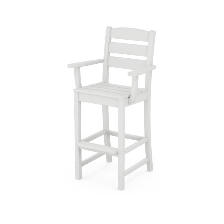 POLYWOOD Lakeside Bar Arm Chair in White