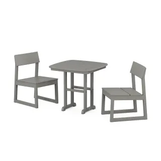 POLYWOOD EDGE Side Chair 3-Piece Dining Set