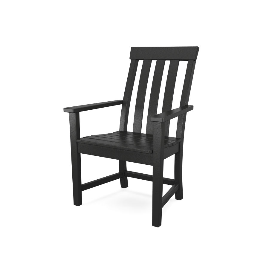 POLYWOOD Prescott Dining Arm Chair in Black