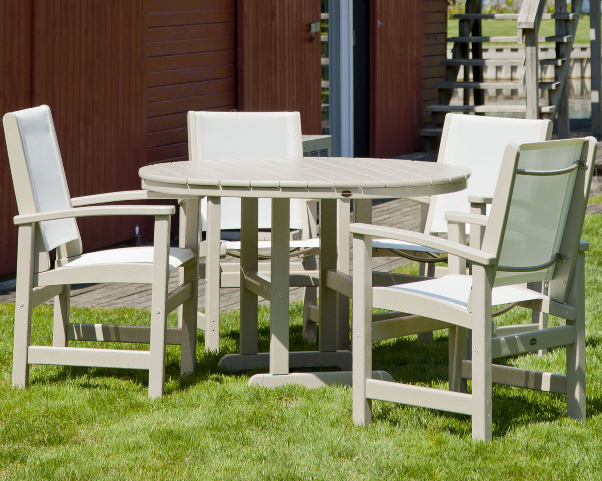 polywood round outdoor dining table