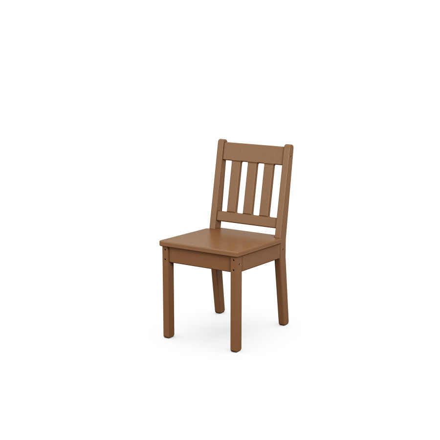 POLYWOOD Kids Vineyard Dining Chair in Teak