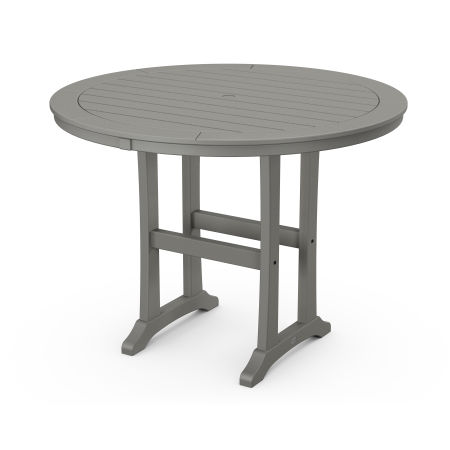 48" Round Counter Table in Slate Grey