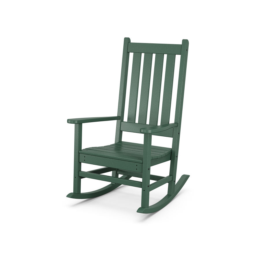 POLYWOOD Vineyard Porch Rocking Chair in Green