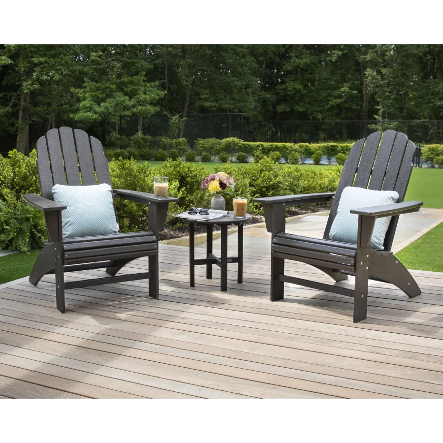 Vineyard 3-Piece Curveback Adirondack Set