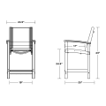 Thumbnail for Coastal Counter Chair