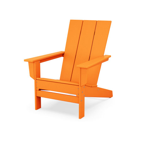 POLYWOOD Modern Studio Adirondack Chair in Tangerine