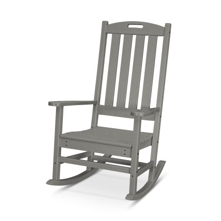 POLYWOOD Nautical Porch Rocking Chair in Slate Grey