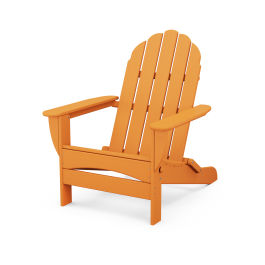 Renewed 29W x 35D x 34H POLYWOOD AD5030LI Classic Folding Adirondack Chair Lime 