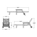 Thumbnail for Chippendale Chaise with Arms and Wheels