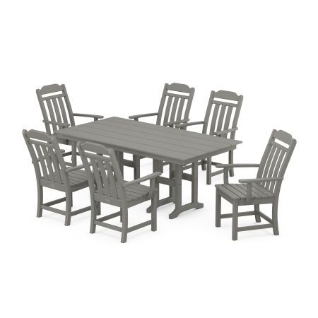 Country Living Arm Chair 7-Piece Farmhouse Dining Set