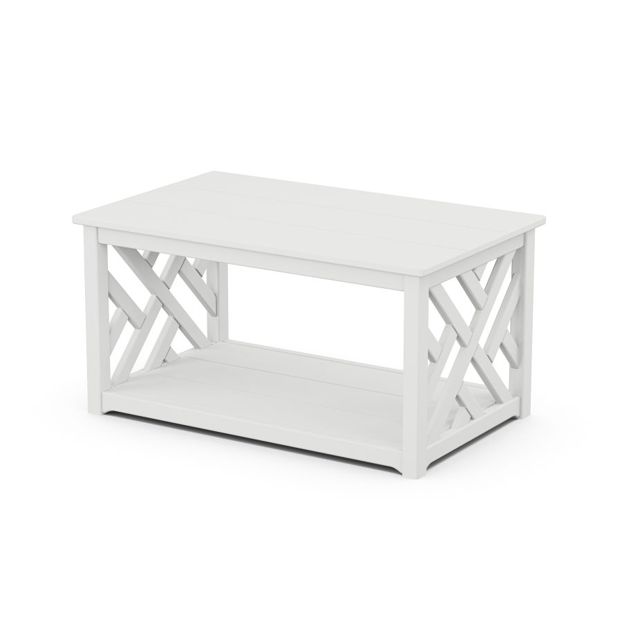 POLYWOOD Chippendale Coffee Table in White