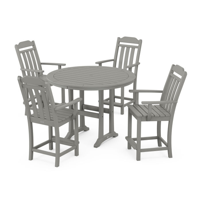 POLYWOOD Country Living 5-Piece Round Counter Set