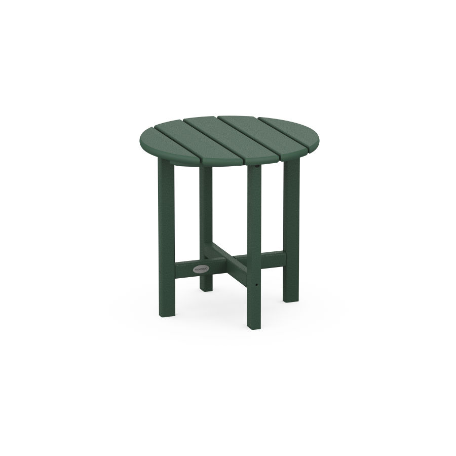 POLYWOOD Round 18" Side Table in Green