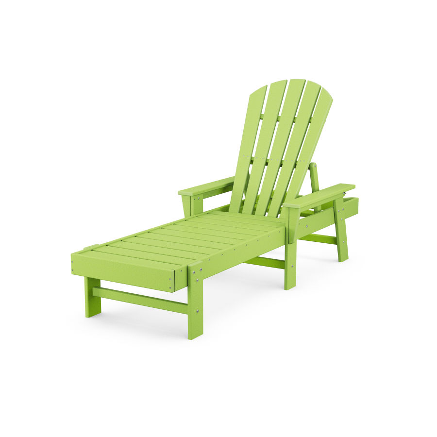 POLYWOOD South Beach Chaise in Lime