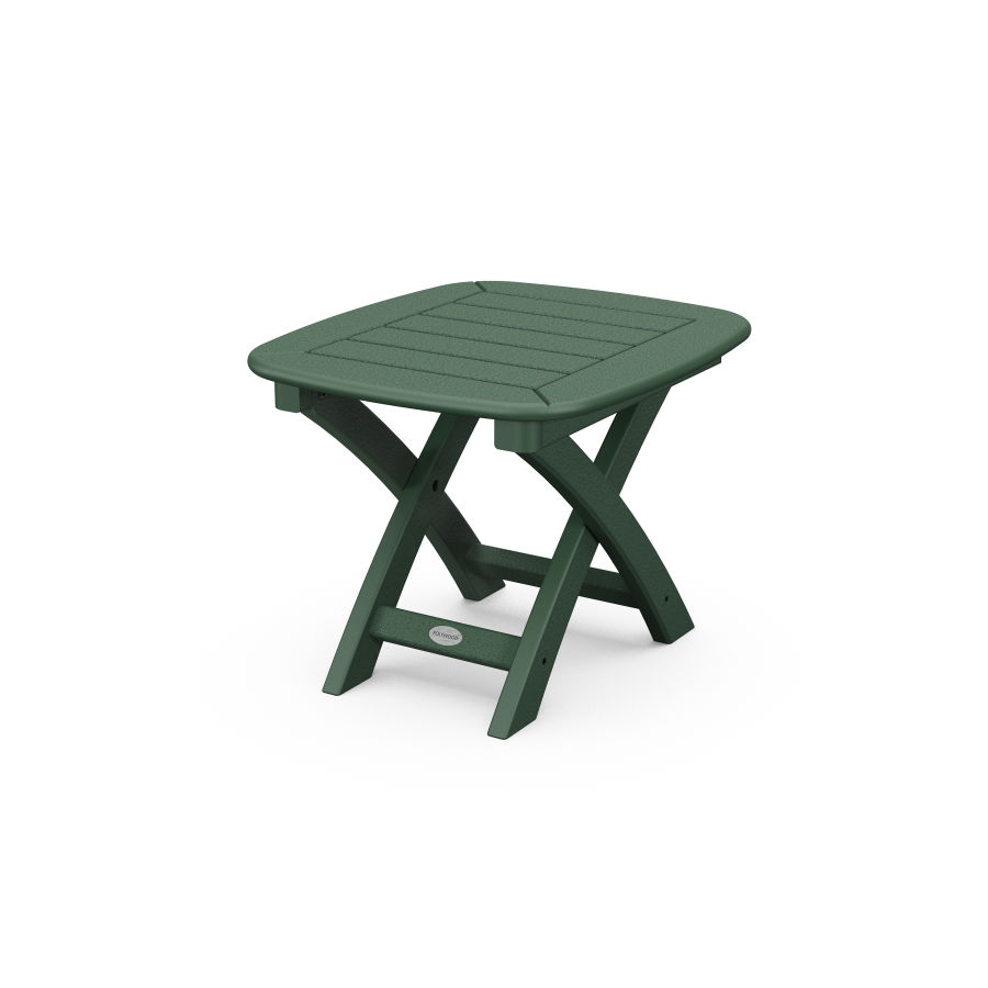 POLYWOOD Nautical 21" x 18" Side Table in Green