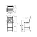 Thumbnail for Chippendale Bar Arm Chair