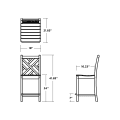 Thumbnail for Chippendale Counter Side Chair
