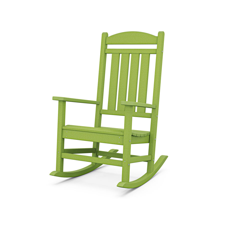 POLYWOOD Presidential Rocking Chair in Lime