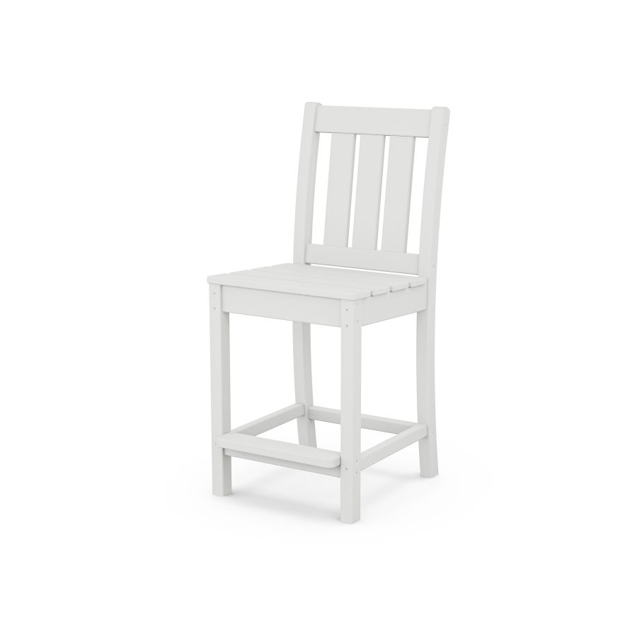 POLYWOOD Oxford Counter Side Chair in White