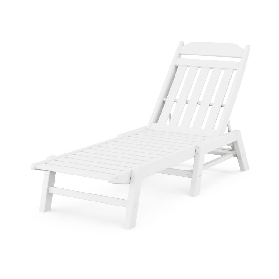POLYWOOD Country Living Chaise in White