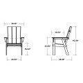 Thumbnail for Modern Curveback Adirondack Dining Chair