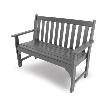 POLYWOOD Ivy 48" Garden Bench in Slate Grey