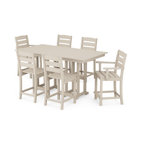 Lakeside 7-Piece Counter Set in Sand