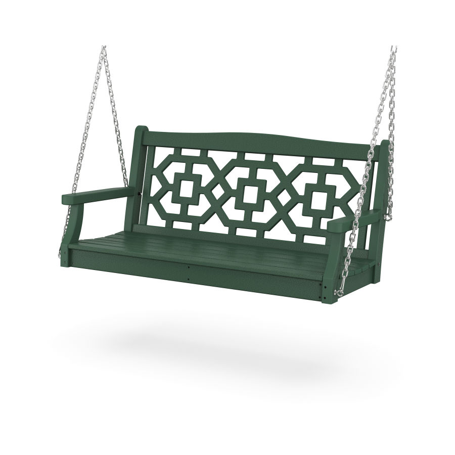 POLYWOOD Chinoiserie 48” Swing in Green