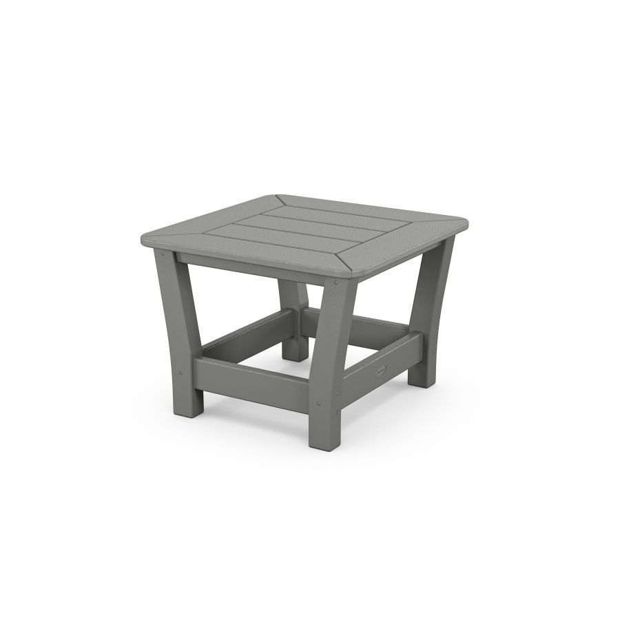POLYWOOD Harbour Slat Side Table in Slate Grey