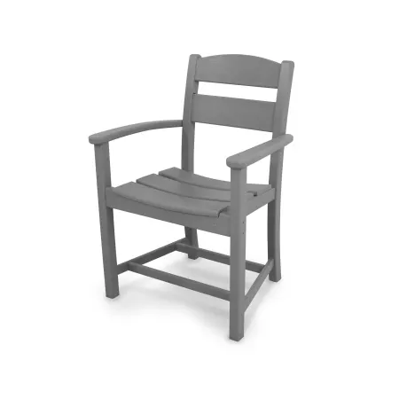 POLYWOOD Classics Dining Arm Chair in Slate Grey