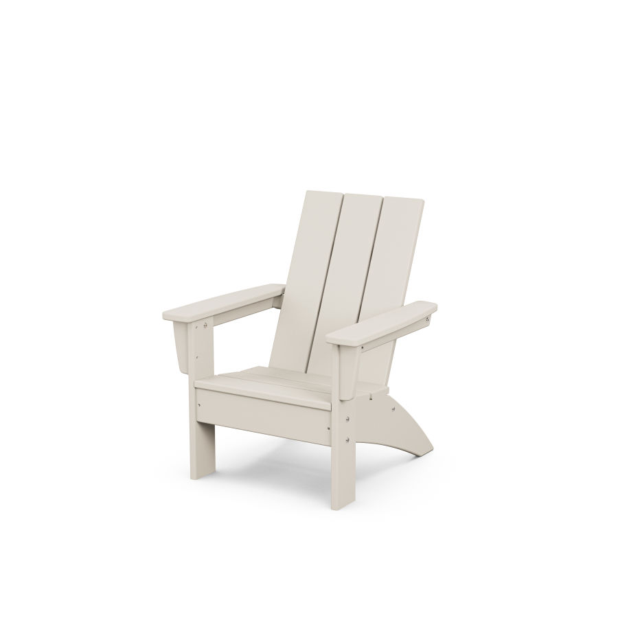 POLYWOOD Kids Modern Adirondack Chair in Sand