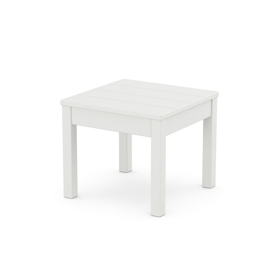 POLYWOOD 22" Square End Table in White