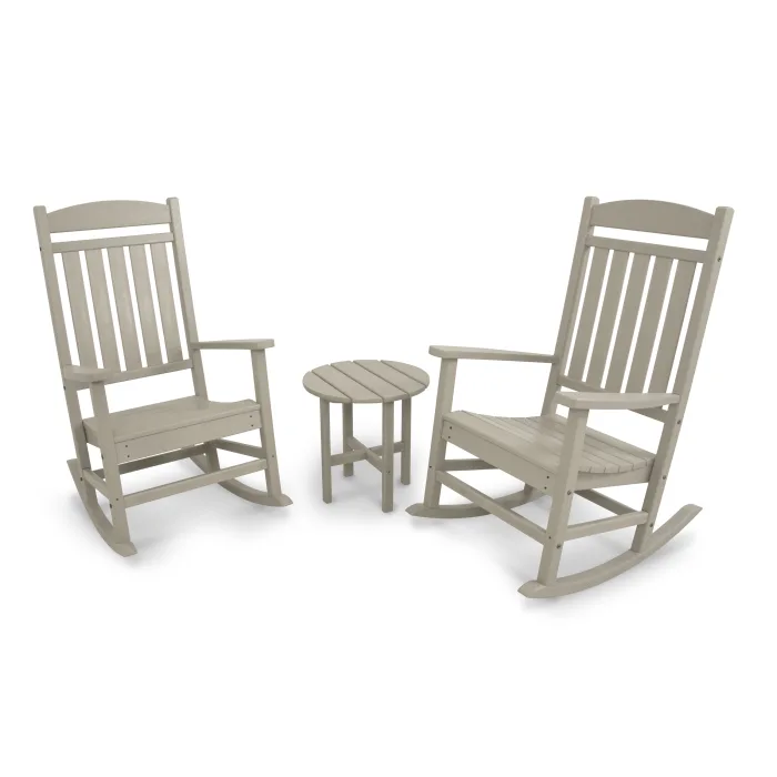 POLYWOOD Classics 3-Piece Rocker Seating Set