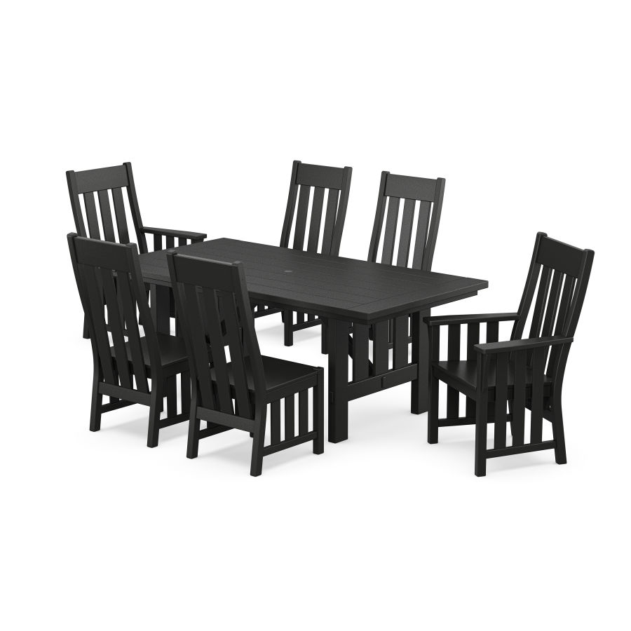 POLYWOOD Acadia 7-Piece Dining Set in Black