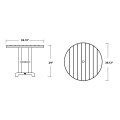 Thumbnail for 36" Round Farmhouse Dining Table