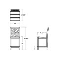 Thumbnail for Chippendale Counter Side Chair