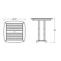 Thumbnail for Nautical 37" Bar Table