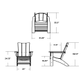 Thumbnail for Modern Curveback Adirondack Chair
