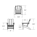 Thumbnail for Modern Curveback Adirondack Chair