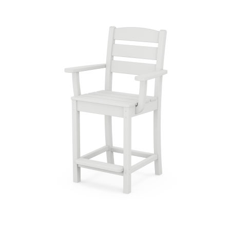 Lakeside Counter Arm Chair in White