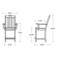 Thumbnail for Yacht Club Counter Arm Chair